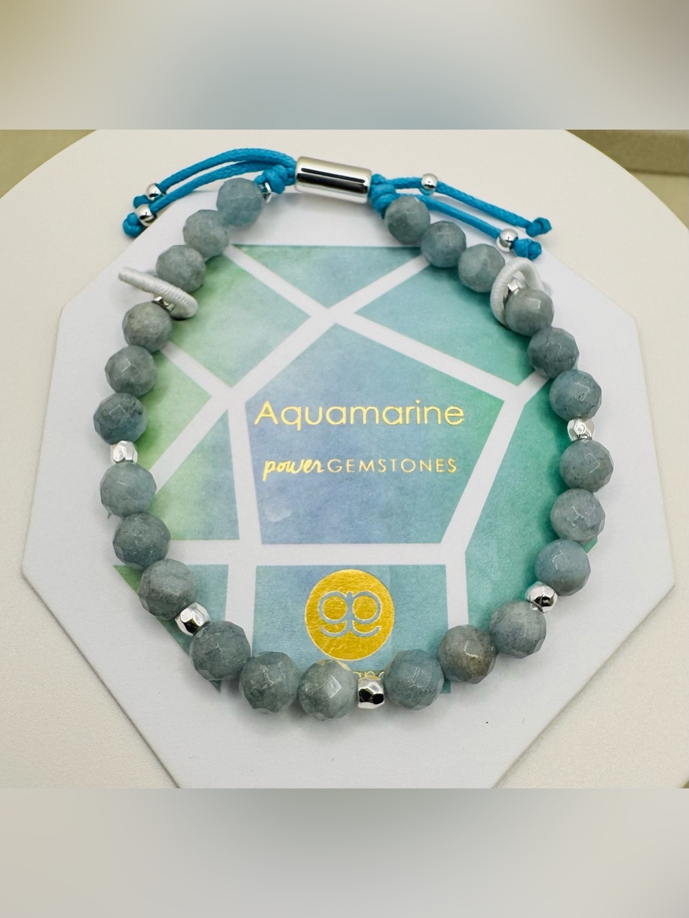 Gorjana Aquamarine Power Gem Bracelet NWT